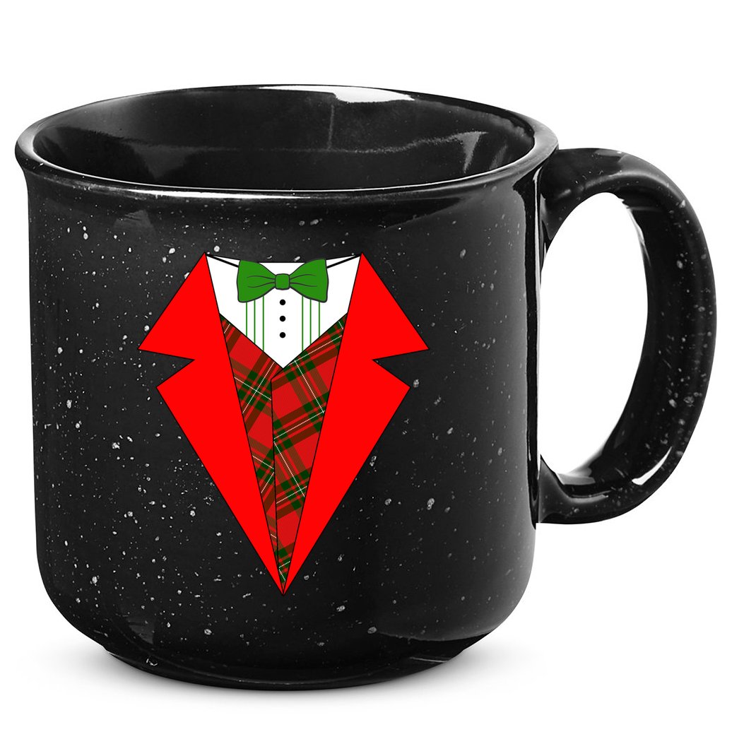 Festive Christmas Red Tuxedo 15oz Campfire Ceramic Mug