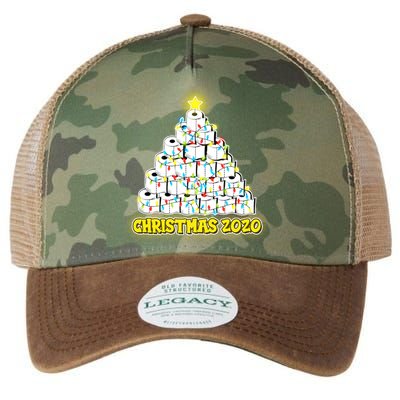 Festive Christmas Toilet Paper Tree Legacy Tie Dye Trucker Hat