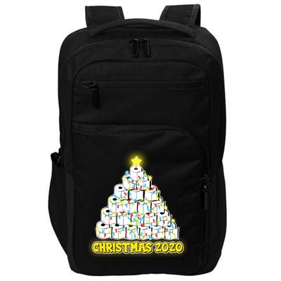 Festive Christmas Toilet Paper Tree Impact Tech Backpack