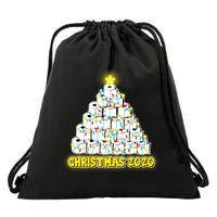 Festive Christmas Toilet Paper Tree Drawstring Bag