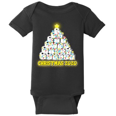 Festive Christmas Toilet Paper Tree Baby Bodysuit