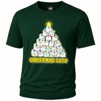 Festive Christmas Toilet Paper Tree Cooling Performance Crew T-Shirt