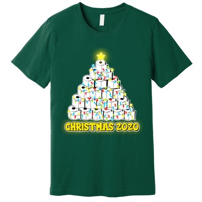 Festive Christmas Toilet Paper Tree Premium T-Shirt