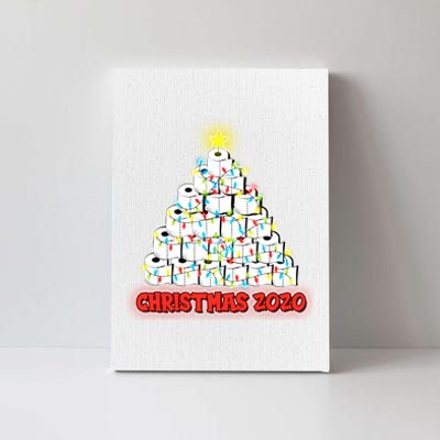 Festive Christmas Toilet Paper Tree Canvas