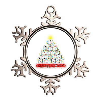 Festive Christmas Toilet Paper Tree Metallic Star Ornament