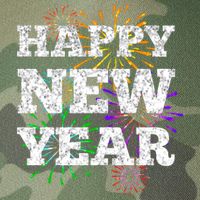 Festive Happy New Year Fireworks Legacy Tie Dye Trucker Hat