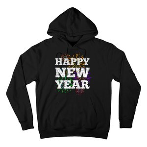 Festive Happy New Year Fireworks Hoodie