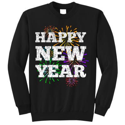 Festive Happy New Year Fireworks Sweatshirt