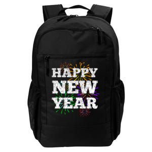 Festive Happy New Year Fireworks Daily Commute Backpack