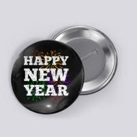 Festive Happy New Year Fireworks Button