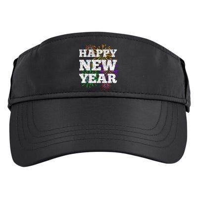 Festive Happy New Year Fireworks Adult Drive Performance Visor