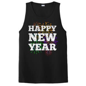 Festive Happy New Year Fireworks PosiCharge Competitor Tank