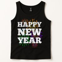 Festive Happy New Year Fireworks Tank Top
