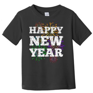 Festive Happy New Year Fireworks Toddler T-Shirt