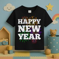 Festive Happy New Year Fireworks Toddler T-Shirt
