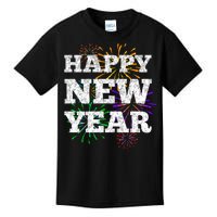 Festive Happy New Year Fireworks Kids T-Shirt