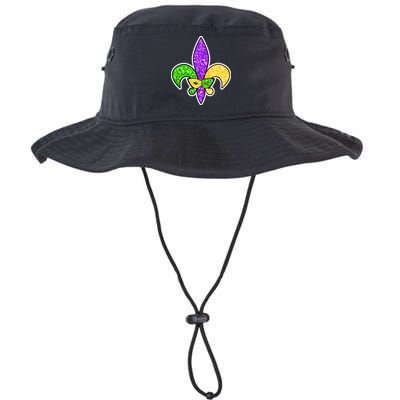 Festive Mardi Gras Fleur De Lis And Party Mask Bucket Hat