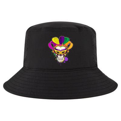 Festive Mardi Gras Skull  Cool Comfort Performance Bucket Hat