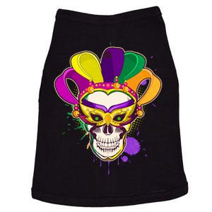 Festive Mardi Gras Skull  Doggie Tank