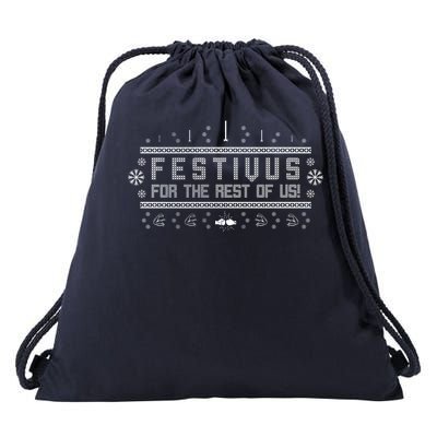 Festivus For the Rest of Us Drawstring Bag