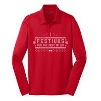 Festivus For the Rest of Us Silk Touch Performance Long Sleeve Polo