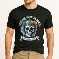 Faithful Even To Death – Revelation 210 11 Skull Cooling Performance Crew T-Shirt