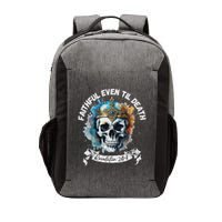 Faithful Even To Death – Revelation 210 11 Skull Vector Backpack