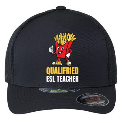 Funny Esl Teacher Pun Gift Flexfit Unipanel Trucker Cap