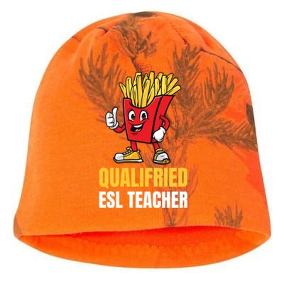 Funny Esl Teacher Pun Gift Kati - Camo Knit Beanie