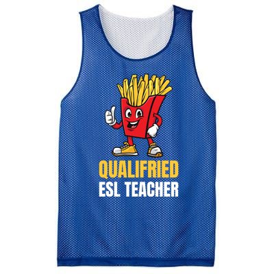 Funny Esl Teacher Pun Gift Mesh Reversible Basketball Jersey Tank