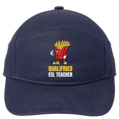 Funny Esl Teacher Pun Gift 7-Panel Snapback Hat