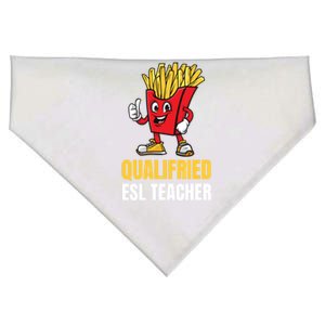 Funny Esl Teacher Pun Gift USA-Made Doggie Bandana