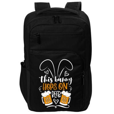 Funny Easter This Bunny Hops On Beer Impact Tech Backpack