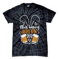 Funny Easter This Bunny Hops On Beer Tie-Dye T-Shirt