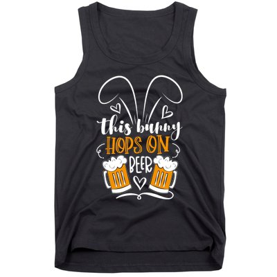 Funny Easter This Bunny Hops On Beer Tank Top