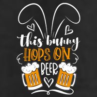 Funny Easter This Bunny Hops On Beer Golf Towel