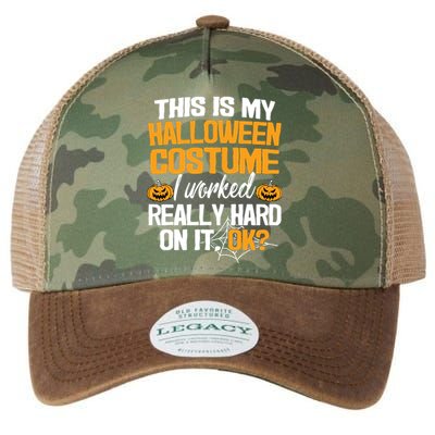 Funny Easy This Is My Halloween Costume DIY Last Minute Legacy Tie Dye Trucker Hat