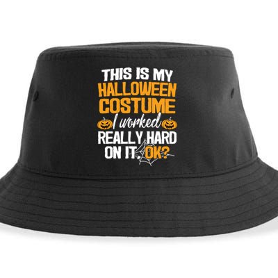 Funny Easy This Is My Halloween Costume DIY Last Minute Sustainable Bucket Hat