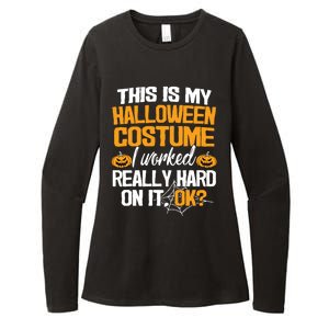 Funny Easy This Is My Halloween Costume DIY Last Minute Womens CVC Long Sleeve Shirt