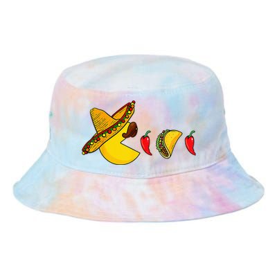 Funny Eating Tacos Cinco De Mayo Mexican Gamer Gaming Gifts Tie Dye Newport Bucket Hat