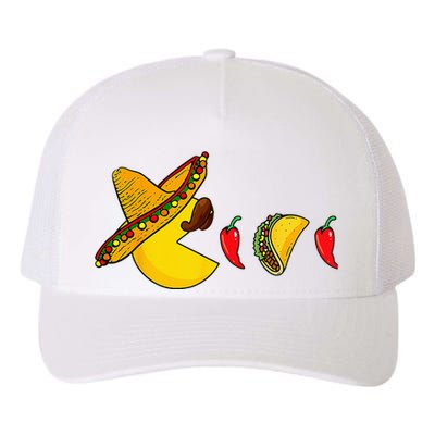 Funny Eating Tacos Cinco De Mayo Mexican Gamer Gaming Gifts Yupoong Adult 5-Panel Trucker Hat