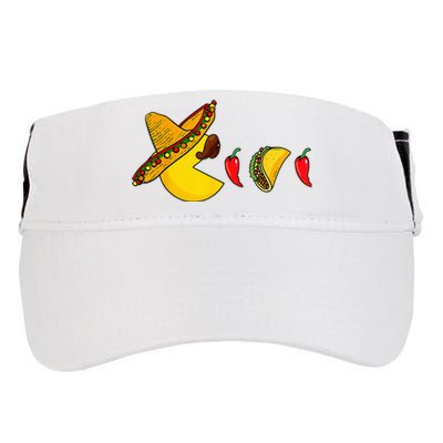 Funny Eating Tacos Cinco De Mayo Mexican Gamer Gaming Gifts Adult Drive Performance Visor