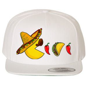 Funny Eating Tacos Cinco De Mayo Mexican Gamer Gaming Gifts Wool Snapback Cap