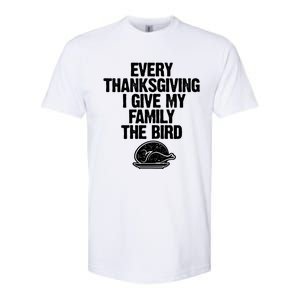 Funny Every Thanksgiving I Give My Family The Bird Softstyle CVC T-Shirt