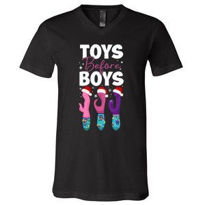 Funny Embarrassing Toys Before Boy Fun Adult Humour V-Neck T-Shirt