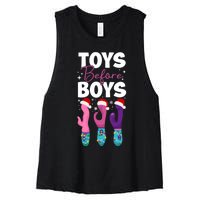 Funny Embarrassing Toys Before Boy Fun Adult Humour Women's Racerback Cropped Tank