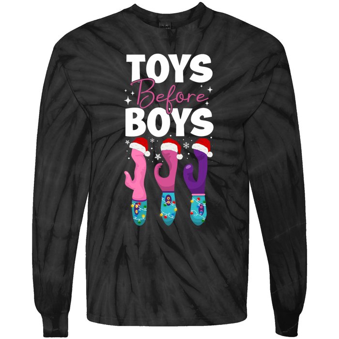 Funny Embarrassing Toys Before Boy Fun Adult Humour Tie-Dye Long Sleeve Shirt