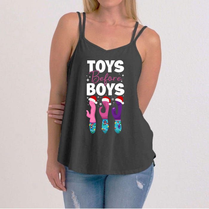 Funny Embarrassing Toys Before Boy Fun Adult Humour Women's Strappy Tank