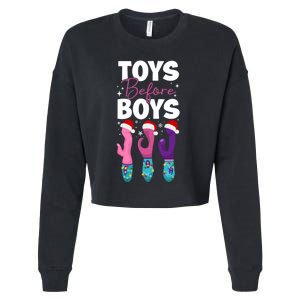 Funny Embarrassing Toys Before Boy Fun Adult Humour Cropped Pullover Crew