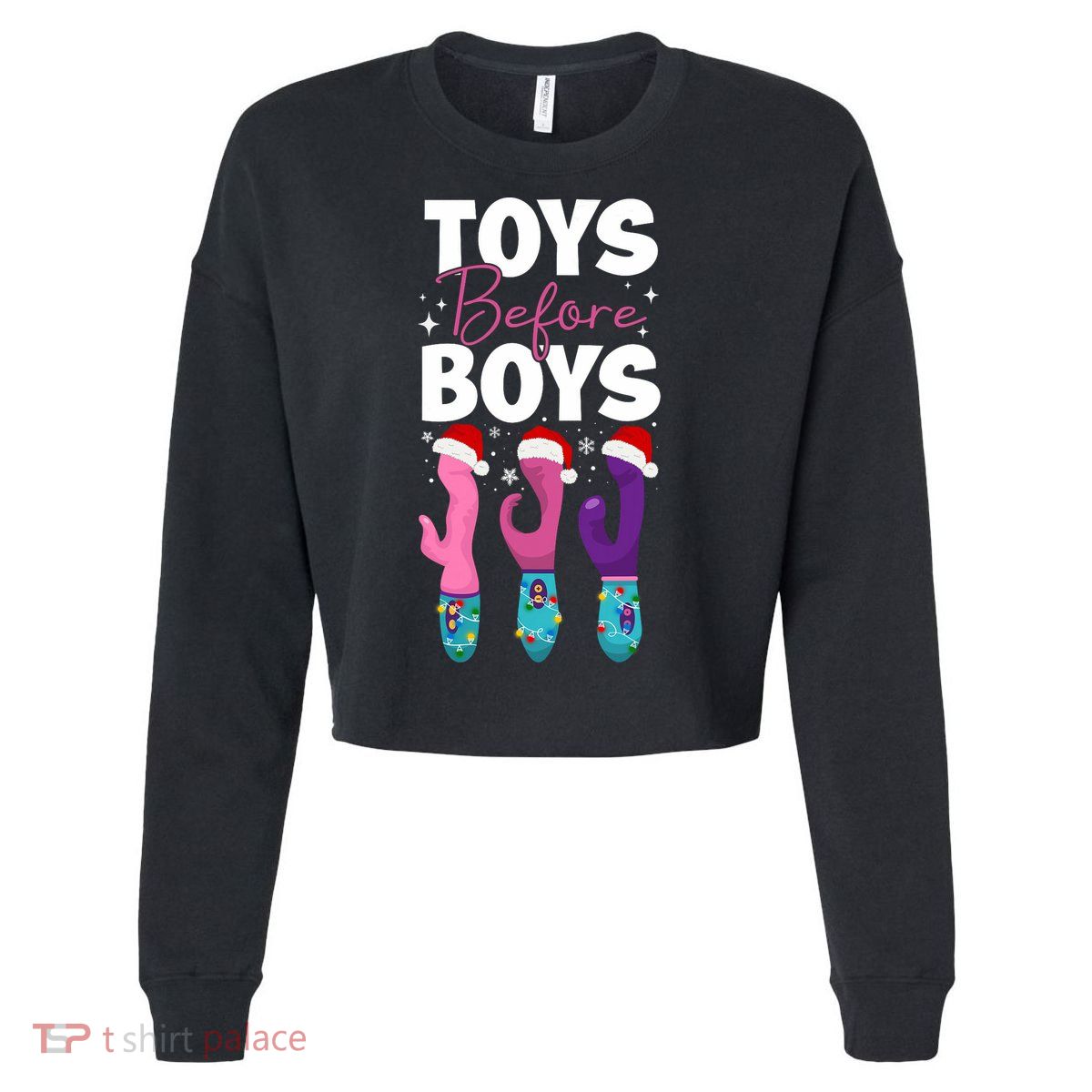 Funny Embarrassing Toys Before Boy Fun Adult Humour Cropped Pullover Crew